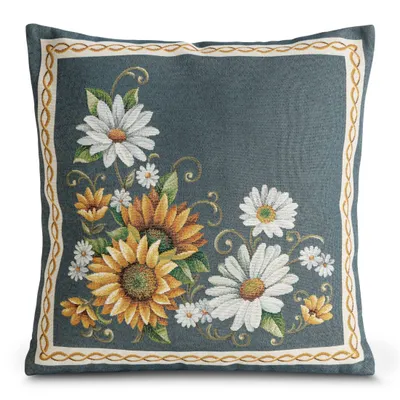 Produktbild von Gobelin Kissenbezug 45 blau 45x45 -5%