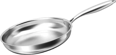 Obrázek produktu pro Prémiová nerezová pánev vhodná pro všechny typy sporáků s ergonomickou rukojetí 24 cm