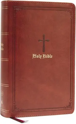 Produktbild von KJV Holy Bible: Large Print Single-Column with 43,000 End-Of-Verse Cross References, Brown Leathersoft, Personal Size, Red Letter, Comfort Print: King James Version