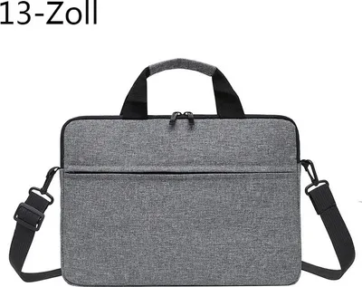 Obrázok produktu pre Šedá taška na notebook pre MacBook Air M1 Puzdro pre Xiaomi Dell Asus Ľahká taška cez rameno Aktovka, 13-palcová