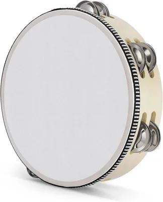 Produktbild von Famanu Handtrommel mit Metall-Schellen - 20 cm