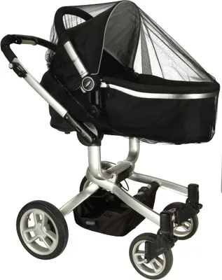 Produktbild von Kinderwagen elastisches Moskitonetz 140cm schwarz