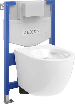 Image de Mexen Kit WC sur pied Felix XS-F avec cuvette Lena, Blanc - 6803322XX00