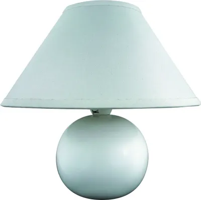 Produktbild von Rabalux 4901 Tischleuchte Ariel, E14, Keramik, weiß, rund, Standard, ø200mm