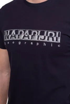 Zdjęcie produktu dla NAPAPIJRI - Koszulka męska z nadrukiem logo - Rozmiar S