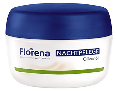 Florena Nachtpflege mit Olivenöl Feuchtigkeit für trockene Haut 50ml