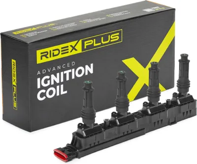 Produktbild von RIDEX PLUS 689C0101P Zündspule 12V für OPEL Corsa D Schrägheck (S07) Corsa C Schrägheck (X01) Meriva A (X03) Astra H Caravan (A04) für VW