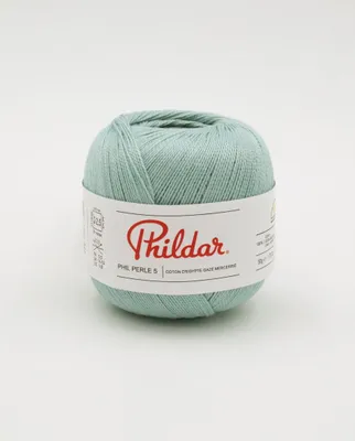 Imagen del producto de Phildar PERLE, hilo para tejer, color menta (5)