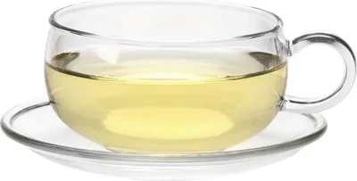 Produktbild von Teetasse mit Untertasse aus Glas, 300 ml