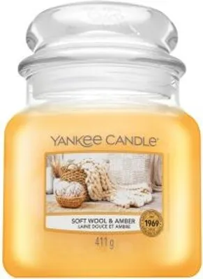 Produktbild von Yankee Candle Soft Wool & Amber Duftkerze 411 g
