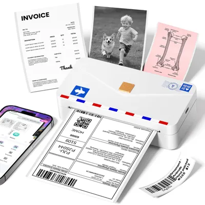 Mini-Thermodrucker 110 mm, Bluetooth, 300 dpi, für iOS/Android