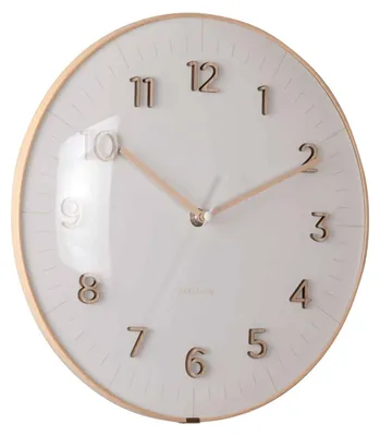 Produktbild von Karlsson - Wanduhr Esencia Dome - Warmes Grau - Ø30cm