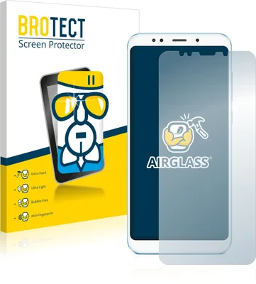 Produktbild von BROTECT Schutzglas für Xiaomi Redmi 5 Plus Schutzfolie Panzer Folie Glas Display Schutz klar