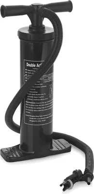 Obrázek produktu pro Ruční pumpa na matrace černá s vyměnitelnými koncovkami pro pumpování dovnitř a ven DOUBLE ACTION 45cm 29P388
