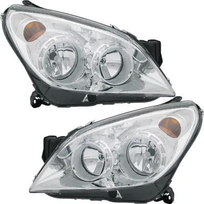 Produktbild von TYC Scheinwerfer Set für Opel Astra H 2004-10 H1 H7 Halogen Chrom LWR Stellmotor