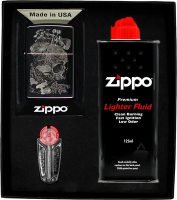 Obrázok produktu pre Sada zapaľovačov ZIPPO SKULL MUSHROOM DESIGN dar No1