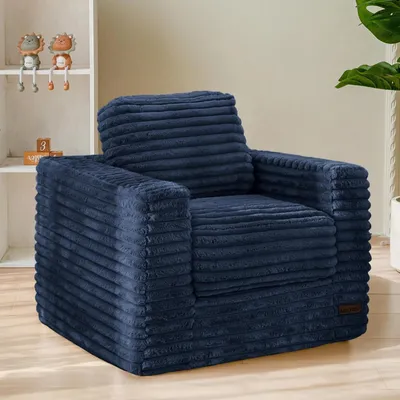 Immagine prodotto di Pouf per bambini in ecopelliccia con cuscino