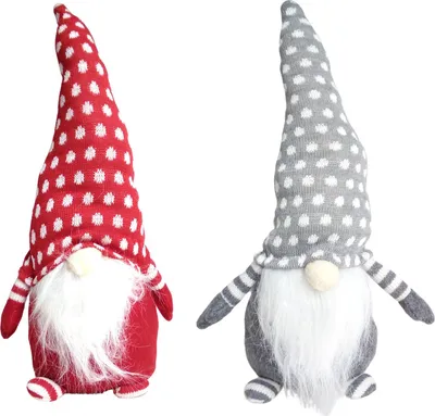 Produktbild von Deko-Weihnachtswichtel mit Zipfelmütze 45cm Weihnachtsdeko Wichtel Türstopper