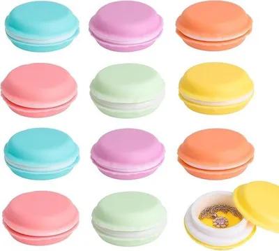 Obrázek produktu pro Malé šperkovnice – vícebarevné – 4,2 x 2 cm – plastové – pro dívky a děti