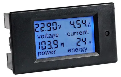 Zdjęcie produktu dla Multimetr cyfrowy DC - Woltomierz amperomierz - 100 V - 20 A - Wyświetlacz LCD
