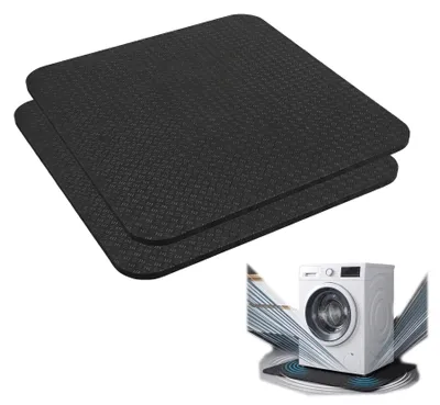 Waschmaschinenmatte 2er-Set, Antirutsch, 60x60 cm