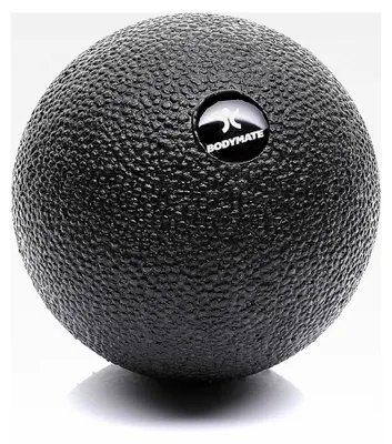 Produktbild von Faszienball Durchmesser 8 cm Schwarz, Selbstmassageball für Faszientraining und Fußmassage