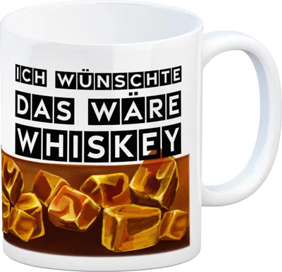 Produktbild von Ich wünschte das wäre Whiskey Kaffeetasse