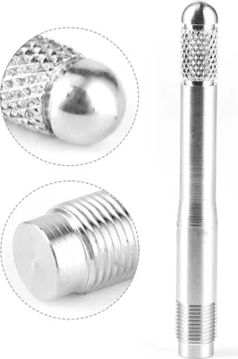 Immagine prodotto di Perno di posizionamento del pneumatico, montaggio della ruota, rimozione, strumento di allineamento, dado, bullone, alette, M14 x 1,25, universale, argento