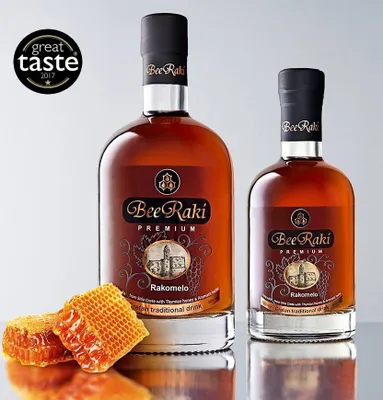 Produktbild von SI-MEL SAVIDAKIS 12903 - BeeRaki Likör Rakomelo 200ml (vol. 25%) von Kreta