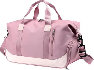 Zdjęcie produktu dla Wodoodporna torba podróżna dla kobiet i mężczyzn z przegrodą na buty, duża, czarna, nylonowa