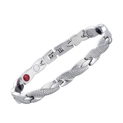 Produktbild von Magnetisches Herrenarmband mit Drachenmuster, Stil trifft Gesundheit, Herrenarmband Doppelmagnettechnologie Eleganz & Wohlbefinden in einem, J0475