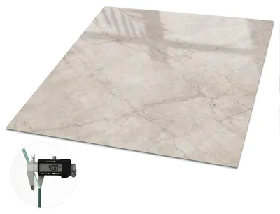 Produktbild von Glas Tischplatte 60x60 cm – Tischauflage aus gehärtetem Glas – Glasplatte für Esstisch – Küchentischplatte aus Glas – Tischschutz Glas modern – Dekorative Glasplatte – Pflegeleichte Glastischplatte – Sicherheitsglas Tischplatte – Steinmuster, KI-generiertes Bild