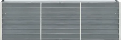 Produktbild von vidaXL Hochbeet Verzinkter Stahl 240x40x77 cm Grau