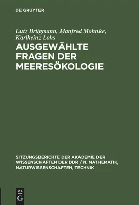 Produktbild von Ausgewählte Fragen der Meeresökologie