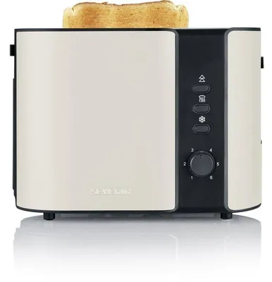 Immagine prodotto di Tostapane automatico compatto SEVERIN AT9576, con 2 fessure per 2 fette, regolazione della doratura, supporto per croissant, color beige