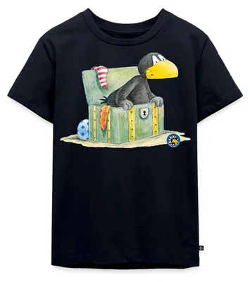 Produktbild von Spreadshirt Der kleine Rabe Socke Schatzkiste Kinder Premium T-Shirt, 98/104 (2 Jahre), Navy
