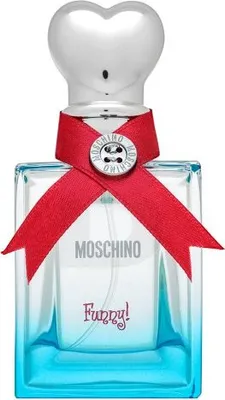 A Moschino Funny! Eau de Toilette perfume bottle.