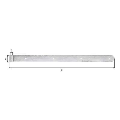 Zdjęcie produktu dla GAH Zawias do okiennic Alberts W.40mm L.600x40mm P.5mm D.13mm STA TZN rd - 313944