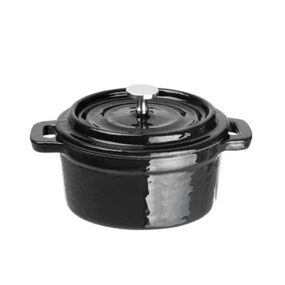 Produktbild von Vogue Gusseisen Minitopf, 10 cm Durchmesser, 240 ml, emailliert, induktionsgeeignet