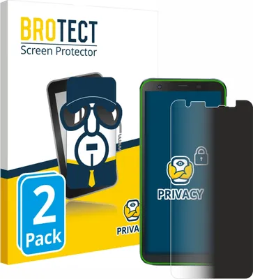 Produktbild von 2x BROTECT Sichtschutzfolie für Blackview BV6300 Pro Anti-Spy Privacy Sichtschutz Blickschutz Folie Blaulicht-Schutz