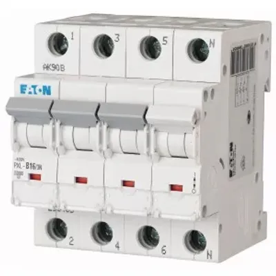 Produktbild von Eaton Leitungsschutzschalter, 16 A, 3p+N, Charakteristik: B 236485