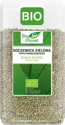 SOCZEWICA ZIELONA TYPU FRANCUSKIEGO BIO 500 g - BIO PLANET