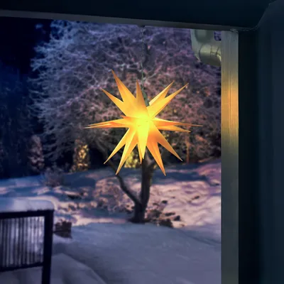 Produktbild von esotec Solar Leuchtstern Ø35cm für außen Weihnachtsstern Weihnachts-Deko 102573