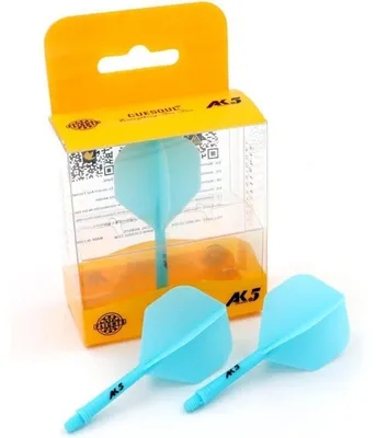 Produktbild von Integrierte Dartschäfte & Flights, Standard, Blau, Größe M, 3er-Set
