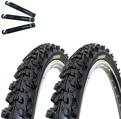 Immagine prodotto di 2 pneumatici Kenda K-829 Psycho per mountain bike, misura 24 x 1,95 (50-507), colore nero, inclusi leva pneumatici