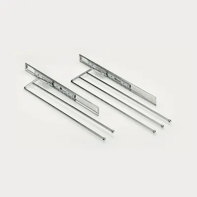 Produktbild von Hettich Handtuchhalter ausziehbar, 49234 Anzahl Arme 2,B 102mm Stahl chr