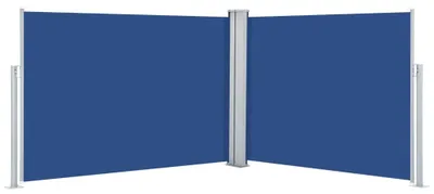 Image de vidaXL Store latéral extensible bleu 120 x 1000 cm