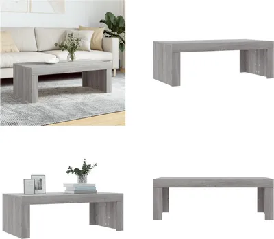 Produktbild von vidaXL Couchtisch Grau Sonoma 102x50x36 cm Holzwerkstoff - Couchtisch - Couchtische - Beistelltisch - Sofatisch