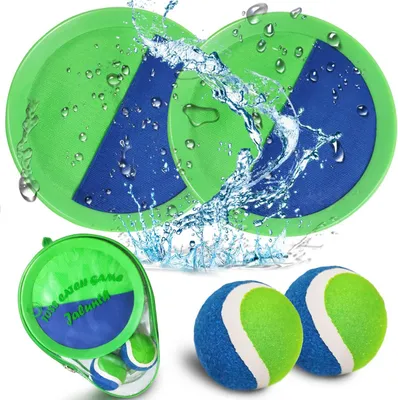 Produktbild von Klettballspiel Klettball Strandspielzeug Strandspiele Wurfspiel Kinder Erwachsene Garten Outdoor Draußen Strand Spielzeug Spiele Geschenke