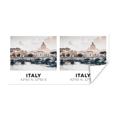 Produktbild von MuchoWow® Poster Italien - Brücke - Fluss 160x80 cm - Foto Poster